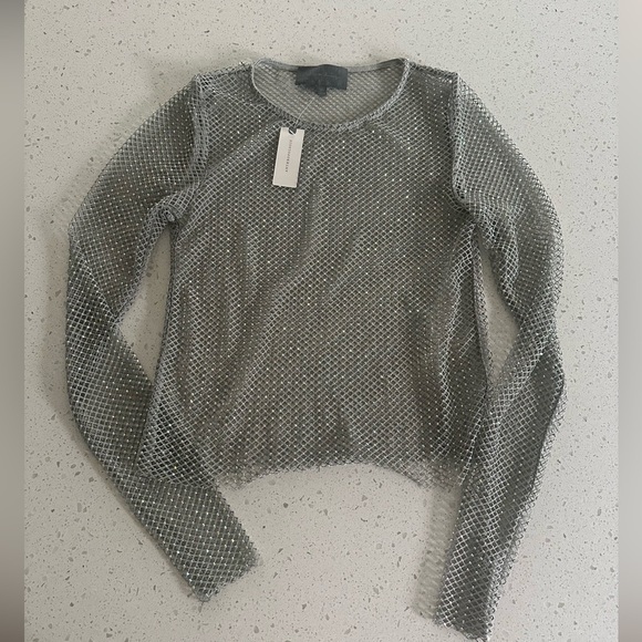 ANTHROPOLOGIE RHINESTONE TOP - Picture 1 of 4